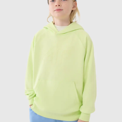 4F Chlapčenská mikina s kapucňou zelená 4FJWSS25TSWSM1712