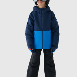 4f Chlapčenská lyžiarska bunda s membránou 5000 blue 