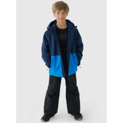 4f Chlapčenská lyžiarska bunda s membránou 5000 blue 