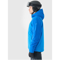 4F Pánska lyžiarska bunda s membránou 8 000 - modrá 4FWAW24TTJAM577 4F Pánska lyžiarska bunda s membránou 8 000 - modrá 4FWAW24TTJAM577
