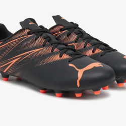 Puma junior kopačky Attacanto Fg/Ag JR black-glowing red Puma junior kopačky Attacanto Fg/Ag JR black-glowing red