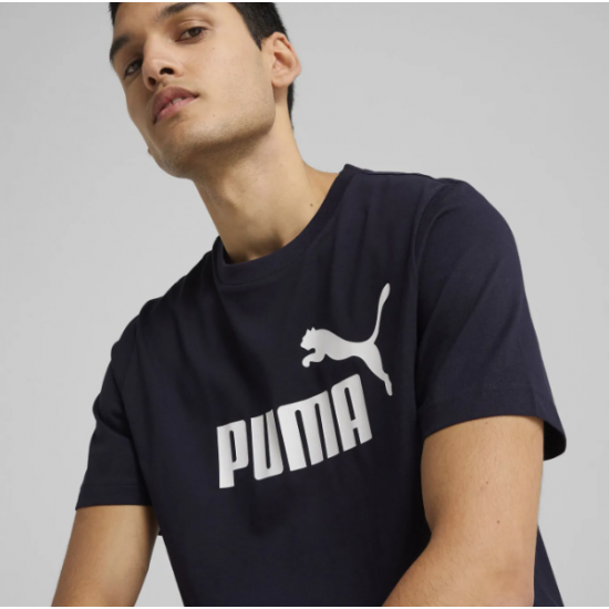 PUMA pánske tričko ESS 1 logo Tee New navy PUMA pánske tričko ESS 1 logo Tee New navy