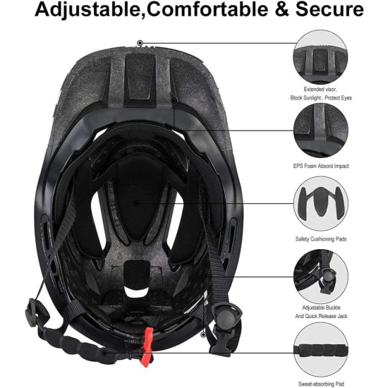 Detská freeride prilba ROCKBROS FreeRide white black