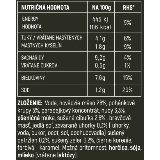 BEEF STROGANOFF – Stroganov s pohankovou kašou BEEF STROGANOFF – Stroganov s pohankovou kašou