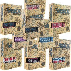 VoXX hrejivá sada ponožiek a palčiakov v krabičke fialová