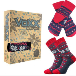 VoXX hrejivá sada ponožiek a palčiakov v krabičke 