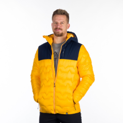 Northfinder Pánska bunda zateplená hybridná WOODROW yellowblue BU-5132OR 