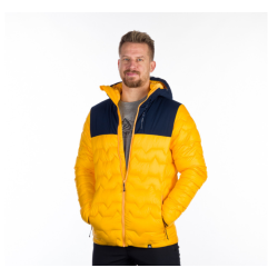 Northfinder Pánska bunda zateplená hybridná WOODROW yellowblue BU-5132OR 