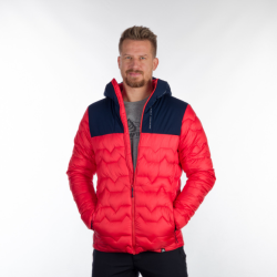 Northfinder Pánska bunda zateplená hybridná WOODROW redblue BU-5132OR 