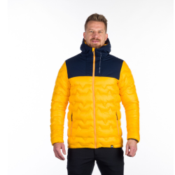 Northfinder Pánska bunda zateplená hybridná WOODROW yellowblue BU-5132OR 