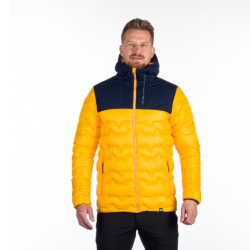 Northfinder Pánska bunda zateplená hybridná WOODROW yellowblue BU-5132OR 