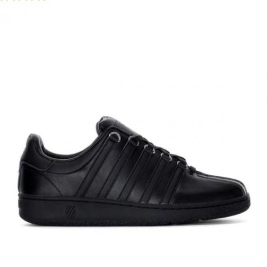 K-Swiss Classic Leather Black-pánska kožená obuv
