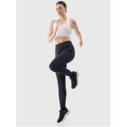 4F Dámske rýchloschnúce tréningové nohavice 4FRSS25TFTRF0789 deep black