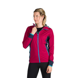 Northfinder Dámska trekingová hybrid multišportová ľahká bunda 2.5L KENDRA cherryblue