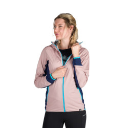 Northfinder Dámska trekingová hybrid multišportová ľahká bunda 2.5L KENDRA rosepurple