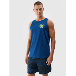 4F pánske tielko M122 teal 4FWSS25TSLEM122