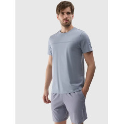 4F pánske tričko M2077 cold light grey 4FRSS24TTSHM2077