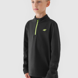 4F Chlapčenská česaná spodná termobielizeň  čierna