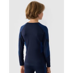 4F Chlapčenská bezšvová spodná termobielizeň (súprava) - navy