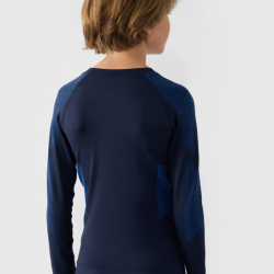 4F Chlapčenská bezšvová spodná termobielizeň (súprava) - navy