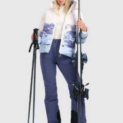 Lyžiarska bunda dámska 4F svetlomodrá Lyžiarska bunda dámska 4F svetlomodrá