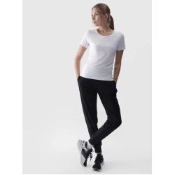 4F Dámske teplákové nohavice typu jogger - čierne 