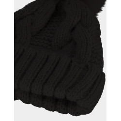 4F Dámska zimná čiapka - čierna