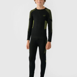 4F Chlapčenská bezšvová spodná termobielizeň (súprava) canary green