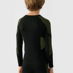 4F Chlapčenská bezšvová spodná termobielizeň (súprava) canary green