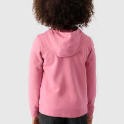 4F Dievčenská rozopínateľná tepláková mikina s kapucňou 