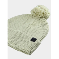 4F dámska čiapka s brmbolcom olive 4FWAW24ACAPU472