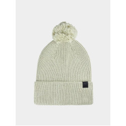 4F dámska čiapka s brmbolcom olive 4FWAW24ACAPU472