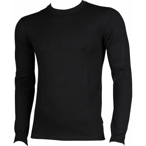 VOXX pánske merino funkčné tričko s dlhým rukávom IN01 black