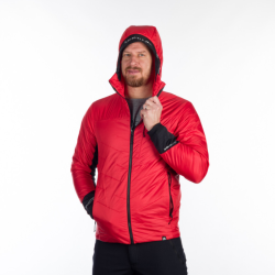 Northfinder pánska bunda trekingová s izoláciou Primaloft® BU-5135OR DON redblack 