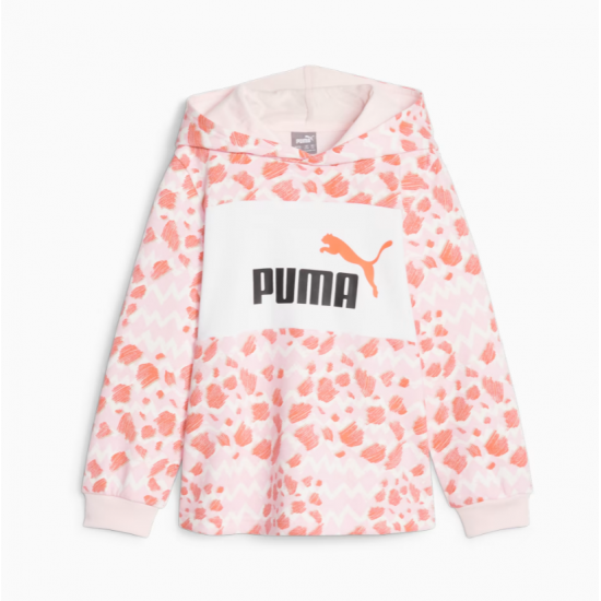 Puma detská mikina s kapucňou Essentials Mix Match