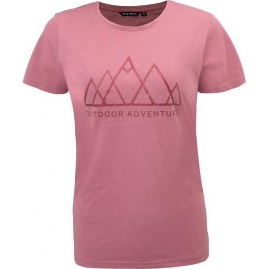 True North dámske tričko bavlnené ružové 