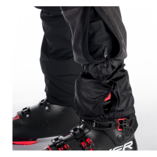 Northfinder Pánske lyžiarske softshellové nohavice TED black 