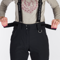 Northfinder dámske lyžiarske nohavice softshellové elastické SYLVIA black 