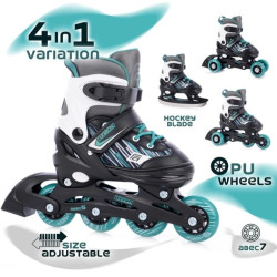 FunActive Trilo 4in1 Detské nastaviteľné kolieskové korčule