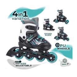 FunActive Trilo 4in1 Detské nastaviteľné kolieskové korčule