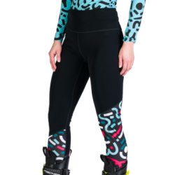 NORTHFINDER ZDIARSKA 3 dámske skialp nohavice elastické Blizzard® multicolorprint